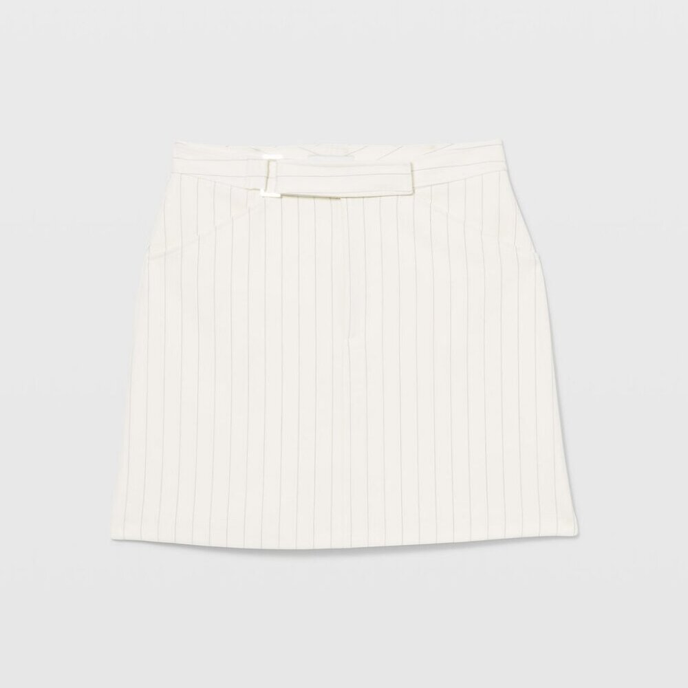 Club Monaco Striped Suiting Mini Skirt